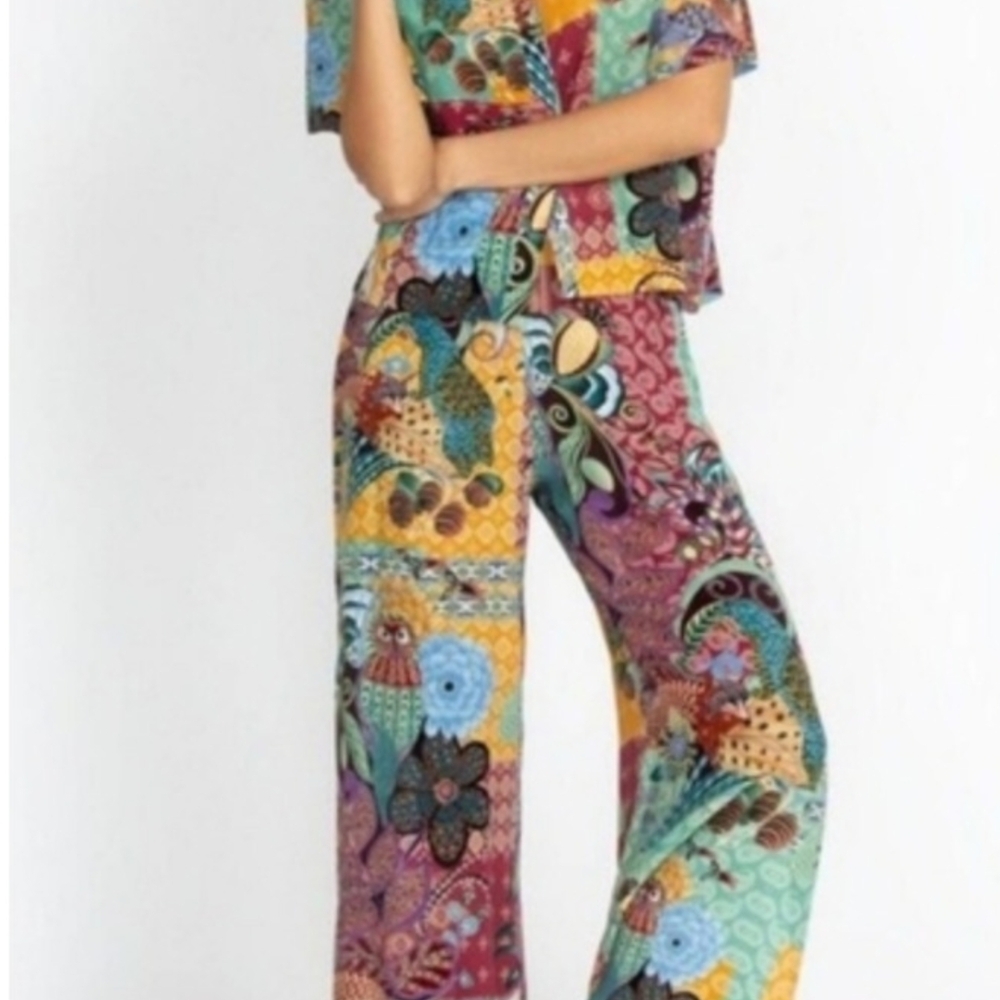 Multicolor Patterned Women's Jumpsuit